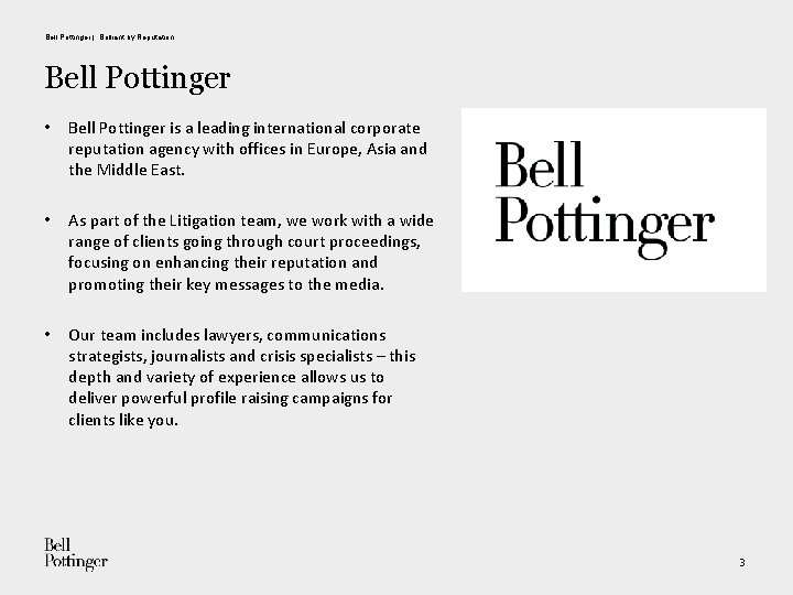 Bell Pottinger | Brilliant by Reputation Bell Pottinger • Bell Pottinger is a leading