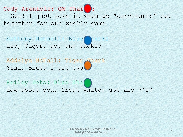 Cody Arenholz: GW Shark : Gee! I just love it when we "cardsharks" get