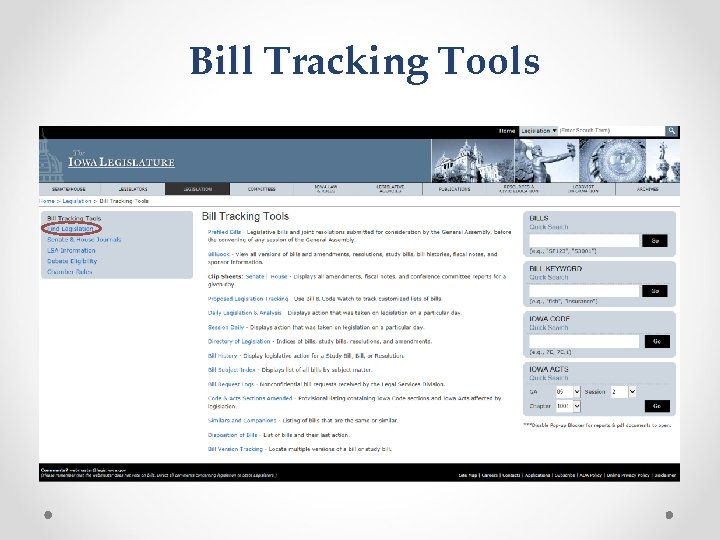 Bill Tracking Tools 