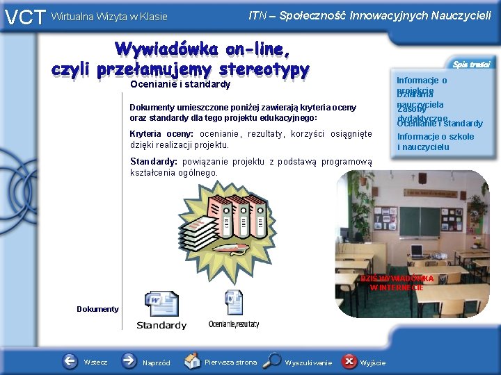 VCT Wirtualna Wizyta w Klasie ITN – Społeczność Innowacyjnych Nauczycieli Wywiadówka on-line, czyli przełamujemy