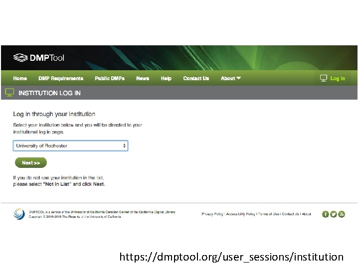 Writing a Data Management Plan with the DMPTool