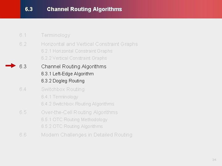 Channel Routing Algorithms © KLMH 6. 3 6. 1 Terminology 6. 2 Horizontal and Channel Routing Algorithms © KLMH 6. 3 6. 1 Terminology 6. 2 Horizontal and