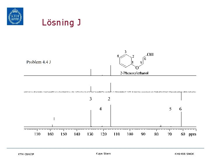Lösning J KTH CBH/IP Kaye Stern KH 1408 SMOK 