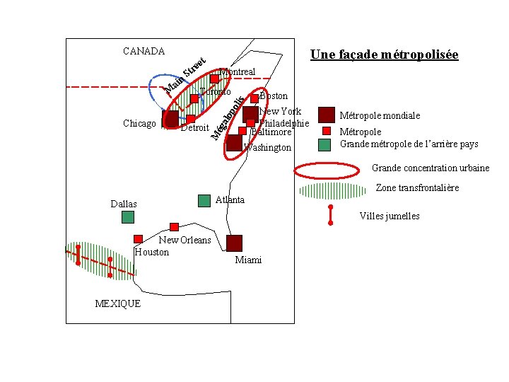 CANADA Une façade métropolisée t ee r a in Montreal Toronto oli s M