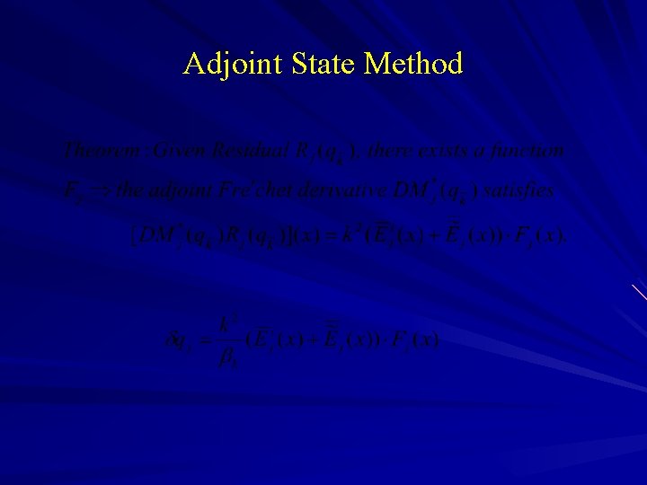Adjoint State Method 