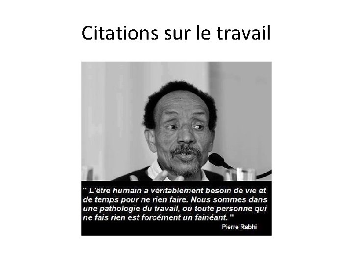 Citations sur le travail 