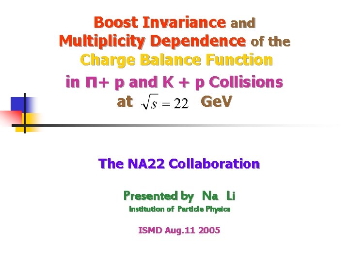 Boost Invariance and Multiplicity Dependence of the Charge Balance Function in π+ p and