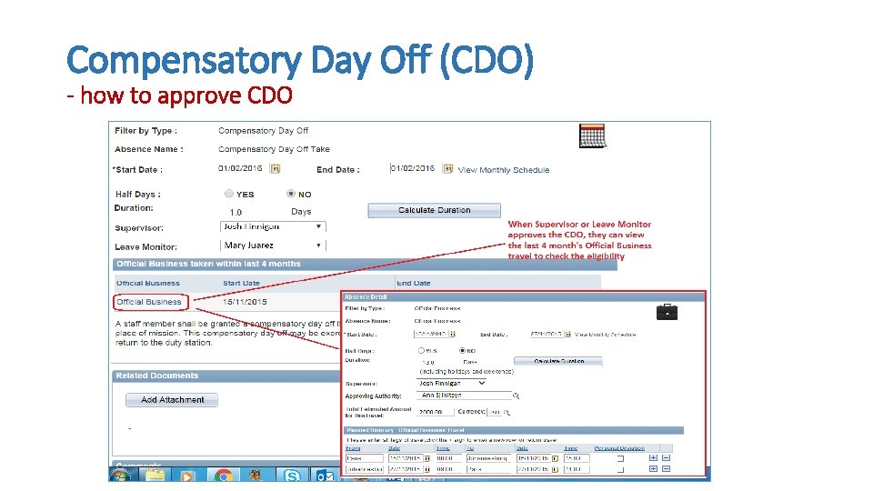 Compensatory Day Off (CDO) - how to approve CDO 