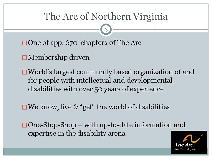 The Arc of Northern Virginia Special Needs Trust