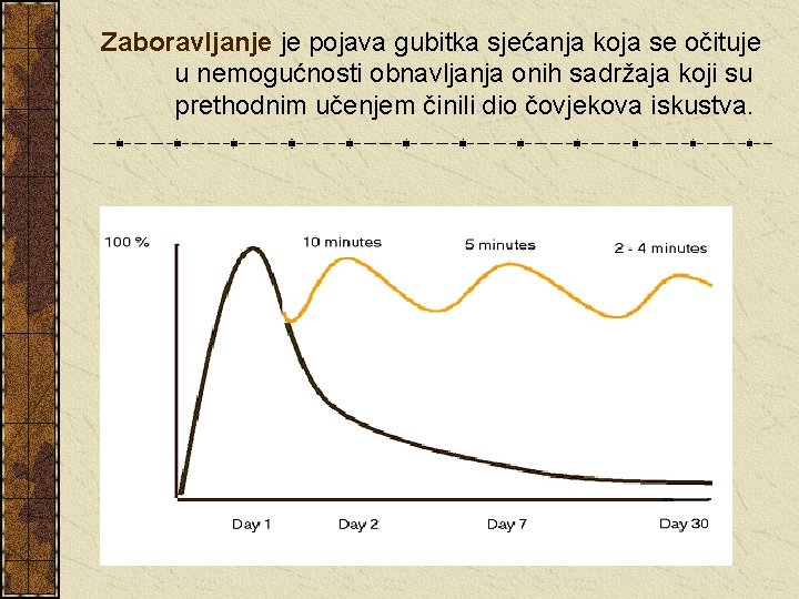 Zaboravljanje je pojava gubitka sjećanja koja se očituje u nemogućnosti obnavljanja onih sadržaja koji