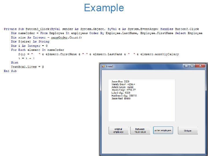 Example Example