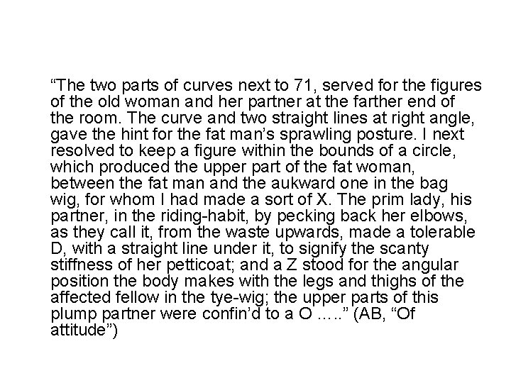 “The two parts of curves next to 71, served for the figures of the