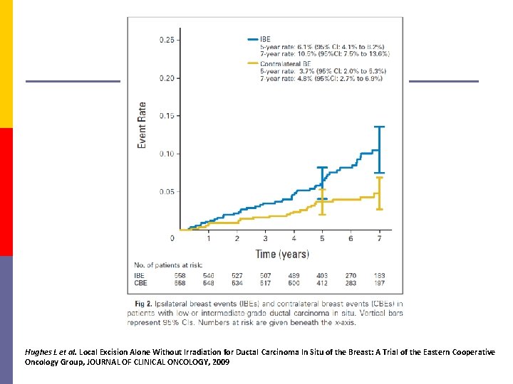 Hughes L et al. Local Excision Alone Without Irradiation for Ductal Carcinoma In Situ