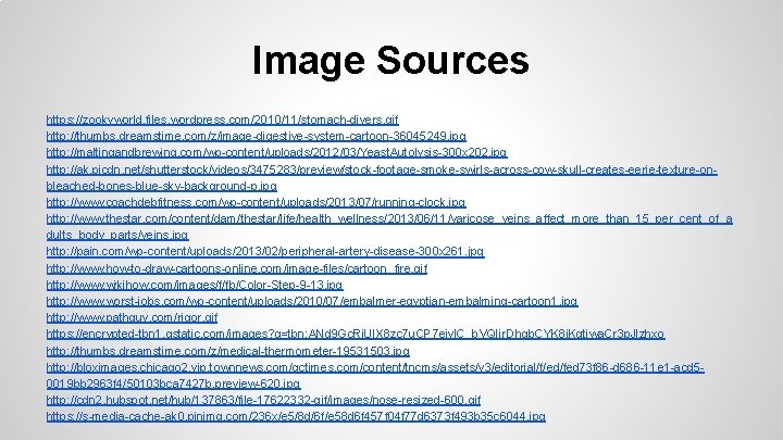 Image Sources https: //zookyworld. files. wordpress. com/2010/11/stomach-divers. gif http: //thumbs. dreamstime. com/z/image-digestive-system-cartoon-36045249. jpg http: