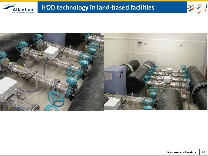 HOD technology in land-based facilities © 2011 Atlantium Technologies Ltd. 10 