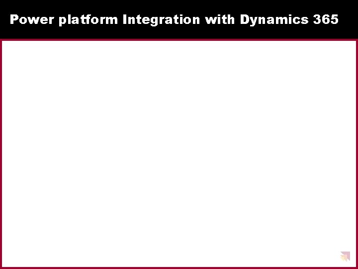 Power platform Integration with Dynamics 365 