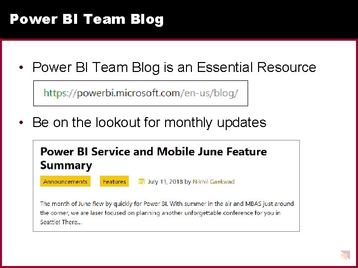 Power BI Team Blog • Power BI Team Blog is an Essential Resource •