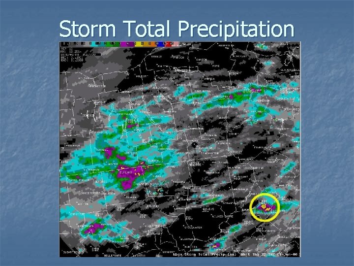 Storm Total Precipitation 