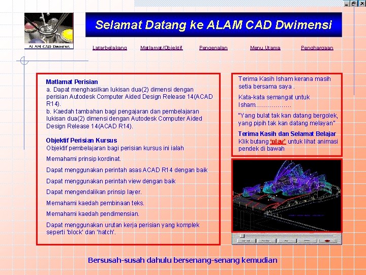 Selamat Datang Ke Alam Cad Dwimensi Papan Cerita