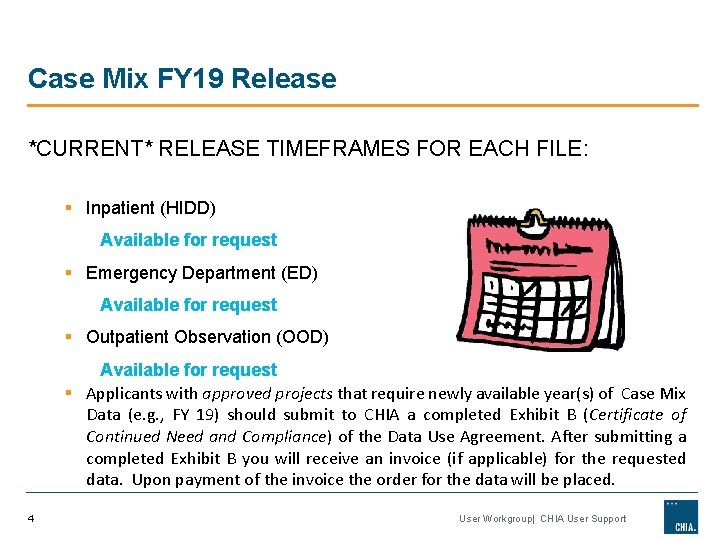 Case Mix FY 19 Release *CURRENT* RELEASE TIMEFRAMES FOR EACH FILE: § Inpatient (HIDD) Case Mix FY 19 Release *CURRENT* RELEASE TIMEFRAMES FOR EACH FILE: § Inpatient (HIDD)
