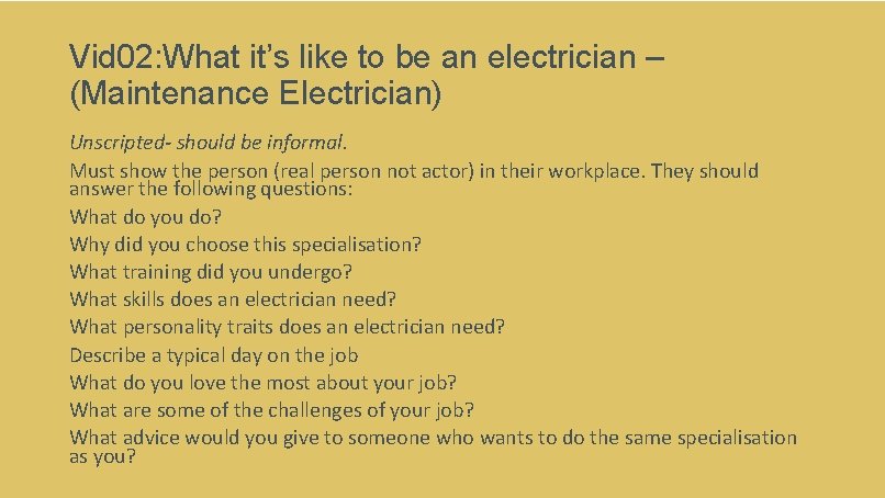 Vid 02: What it’s like to be an electrician – (Maintenance Electrician) Unscripted- should Vid 02: What it’s like to be an electrician – (Maintenance Electrician) Unscripted- should