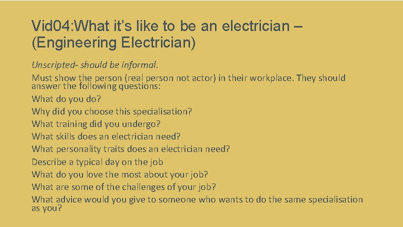 Vid 04: What it’s like to be an electrician – (Engineering Electrician) Unscripted- should Vid 04: What it’s like to be an electrician – (Engineering Electrician) Unscripted- should