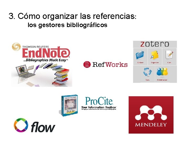 3. Cómo organizar las referencias: los gestores bibliográficos 