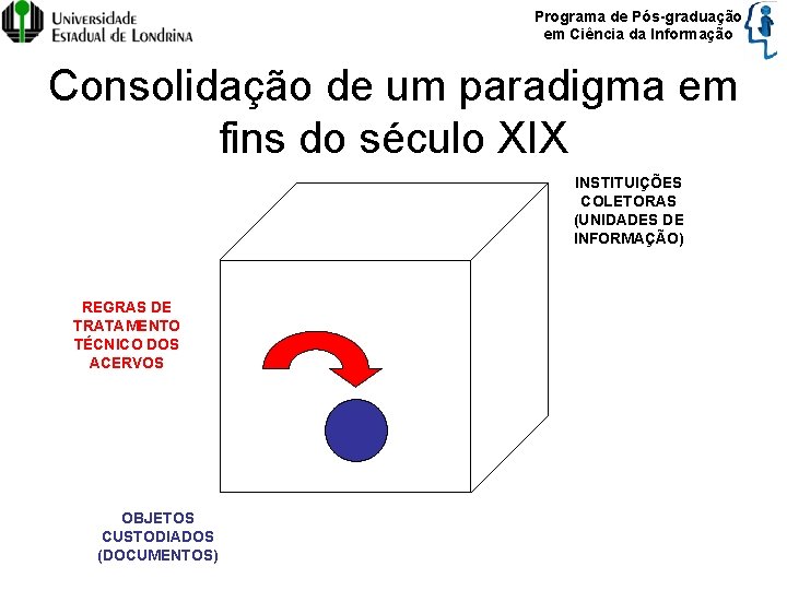 Programa de Pós-graduação em Ciência da Informação Consolidação de um paradigma em fins do
