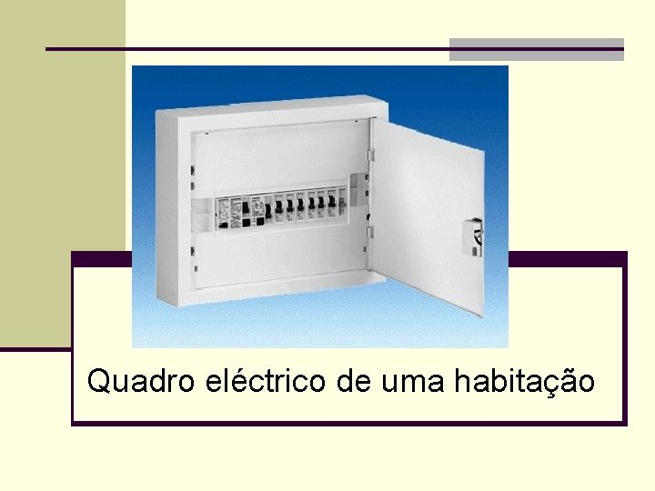 Quadro eléctrico de uma habitação 