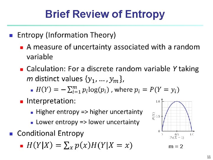 Brief Review of Entropy n m=2 11 