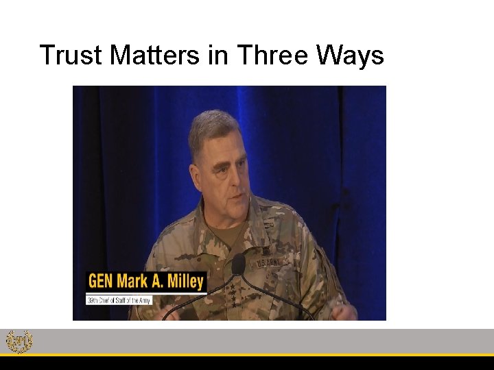 Trust Matters in Three Ways 