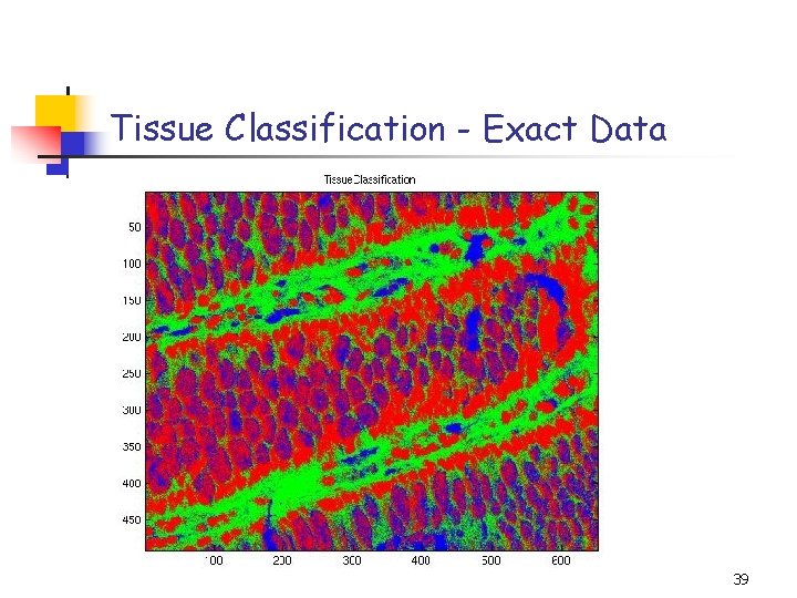 Tissue Classification - Exact Data 39 