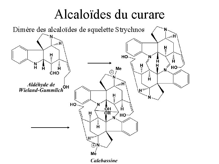 Alcaloïdes du curare Dimère des alcaloïdes de squelette Strychnos 