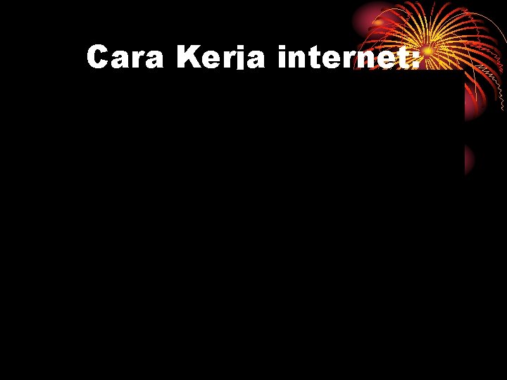 Cara Kerja internet: 