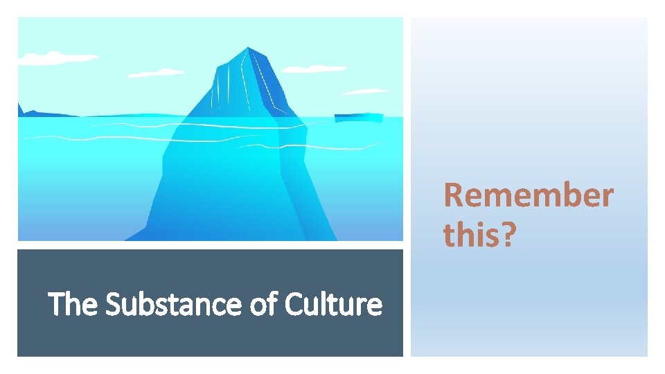 Remember this? The Substance of Culture 