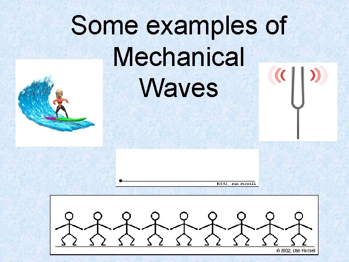 Some examples of Mechanical Waves 