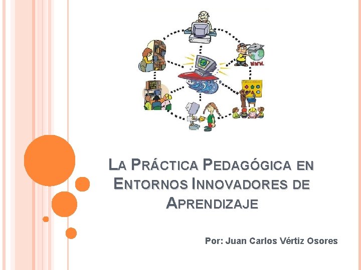 LA PRÁCTICA PEDAGÓGICA EN ENTORNOS INNOVADORES DE APRENDIZAJE Por: Juan Carlos Vértiz Osores 