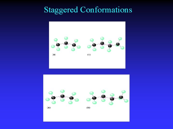 Staggered Conformations 