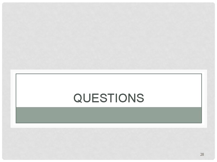QUESTIONS 28 