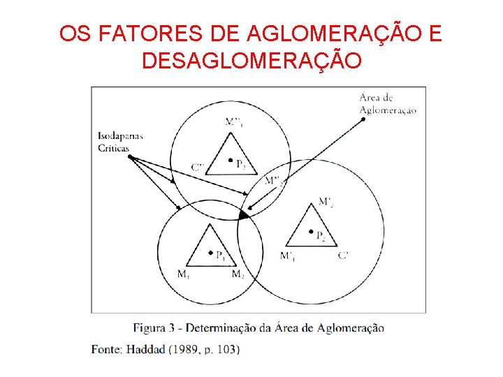 OS FATORES DE AGLOMERAÇÃO E DESAGLOMERAÇÃO OS FATORES DE AGLOMERAÇÃO E DESAGLOMERAÇÃO