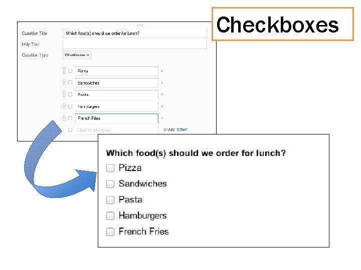 Checkboxes 