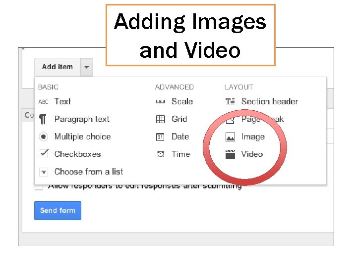 Adding Images and Video 