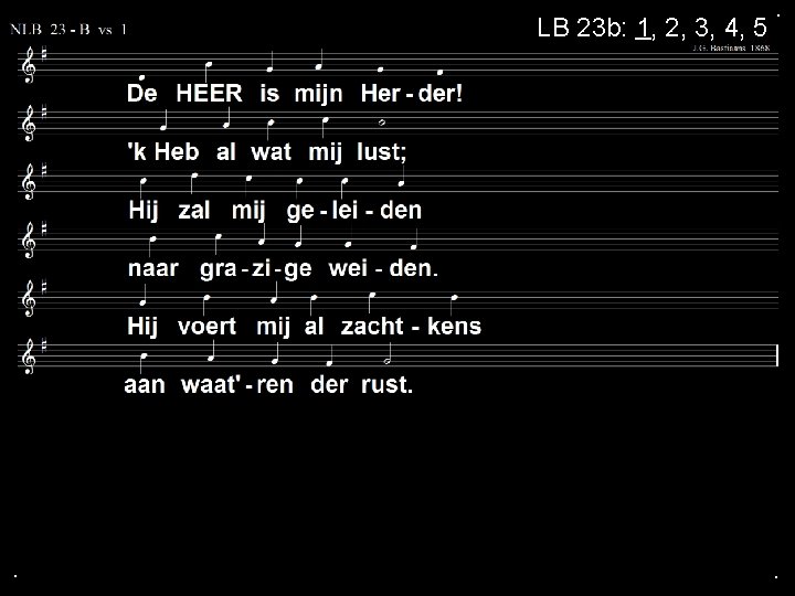 LB 23 b: 1, 2, 3, 4, 5 . . . 