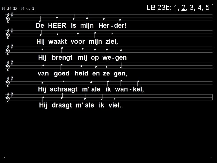 LB 23 b: 1, 2, 3, 4, 5 . . . 