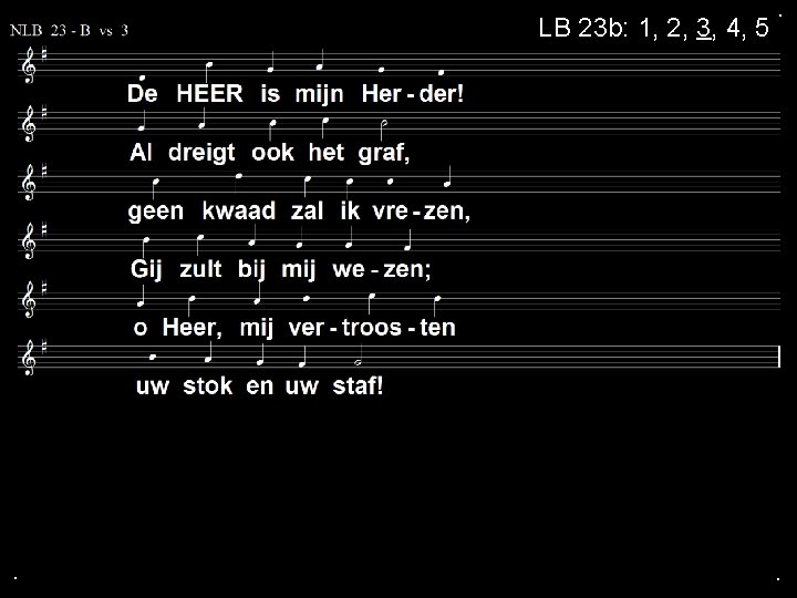 LB 23 b: 1, 2, 3, 4, 5 . . . 