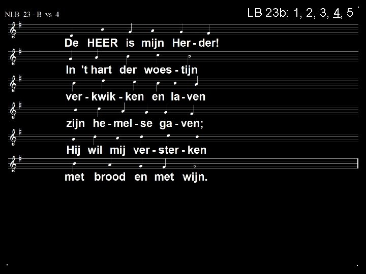 LB 23 b: 1, 2, 3, 4, 5 . . . 
