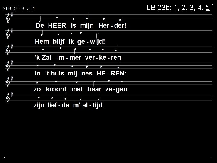 LB 23 b: 1, 2, 3, 4, 5 . . . 
