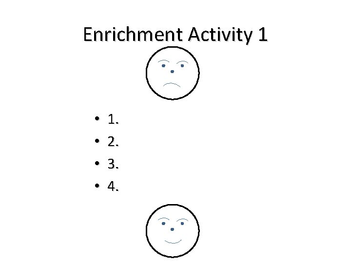 Enrichment Activity 1 • • 1. 2. 3. 4. 