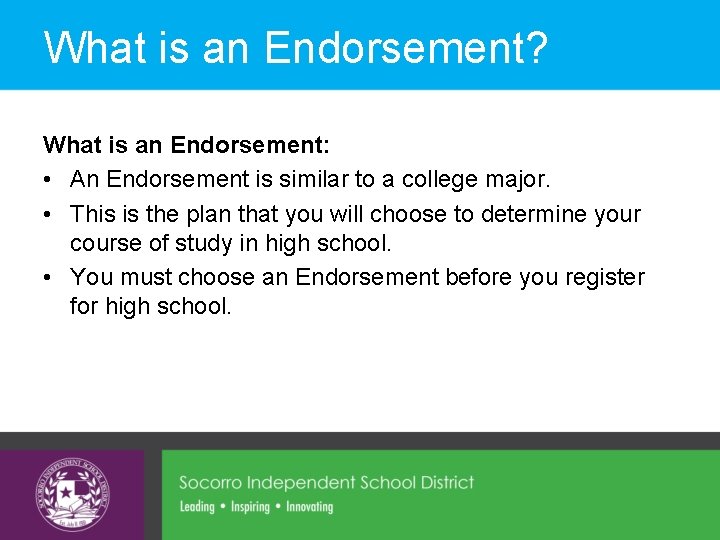 What is an Endorsement? What is an Endorsement: • An Endorsement is similar to What is an Endorsement? What is an Endorsement: • An Endorsement is similar to