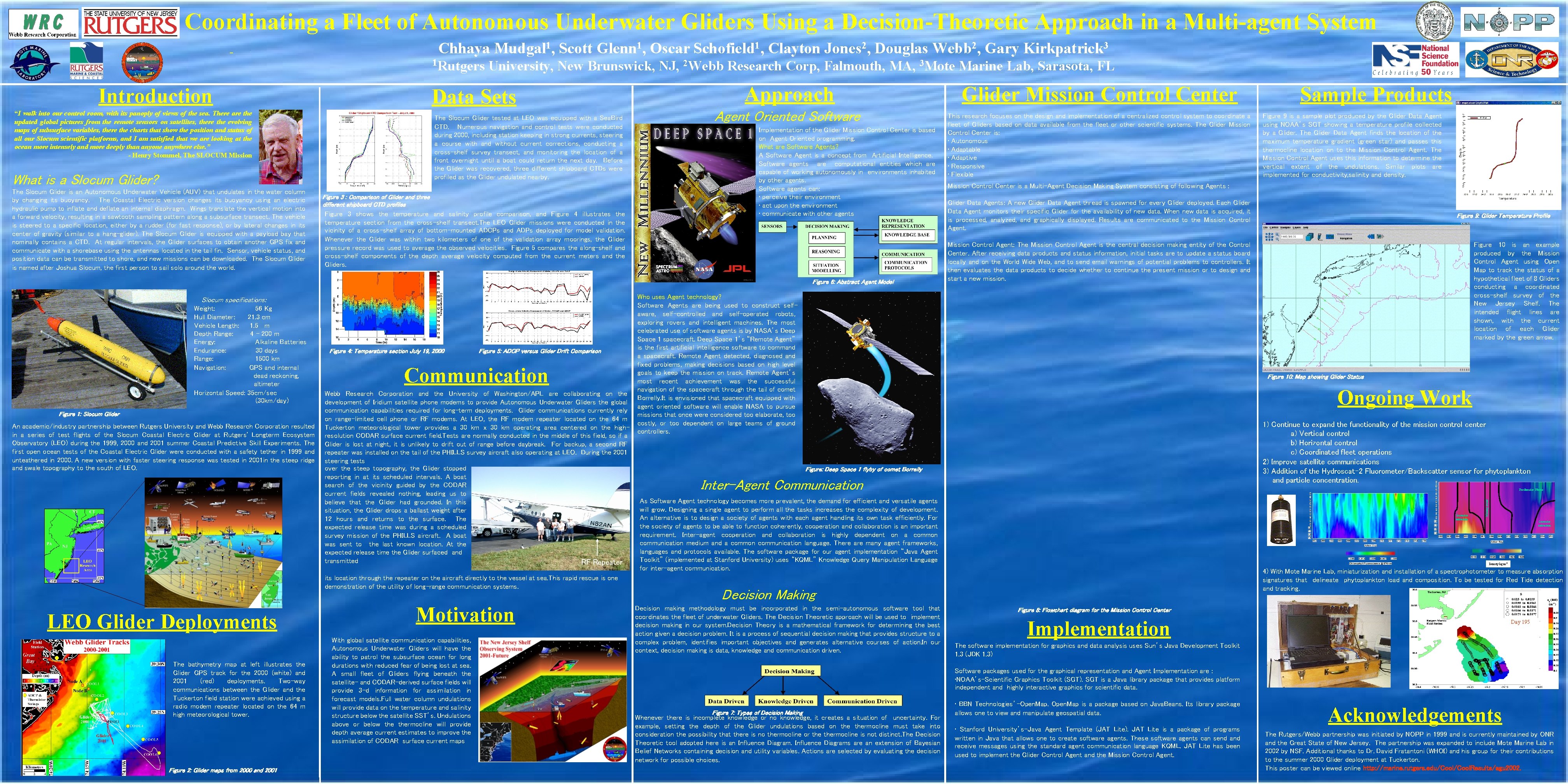 Coordinating a Fleet of Autonomous Underwater Gliders Using a Decision-Theoretic Approach in a Multi-agent